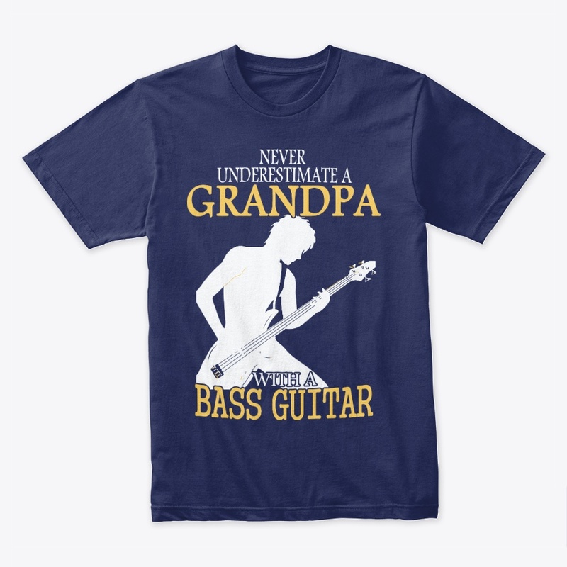 Bass Guitar Grandpa - FRONT