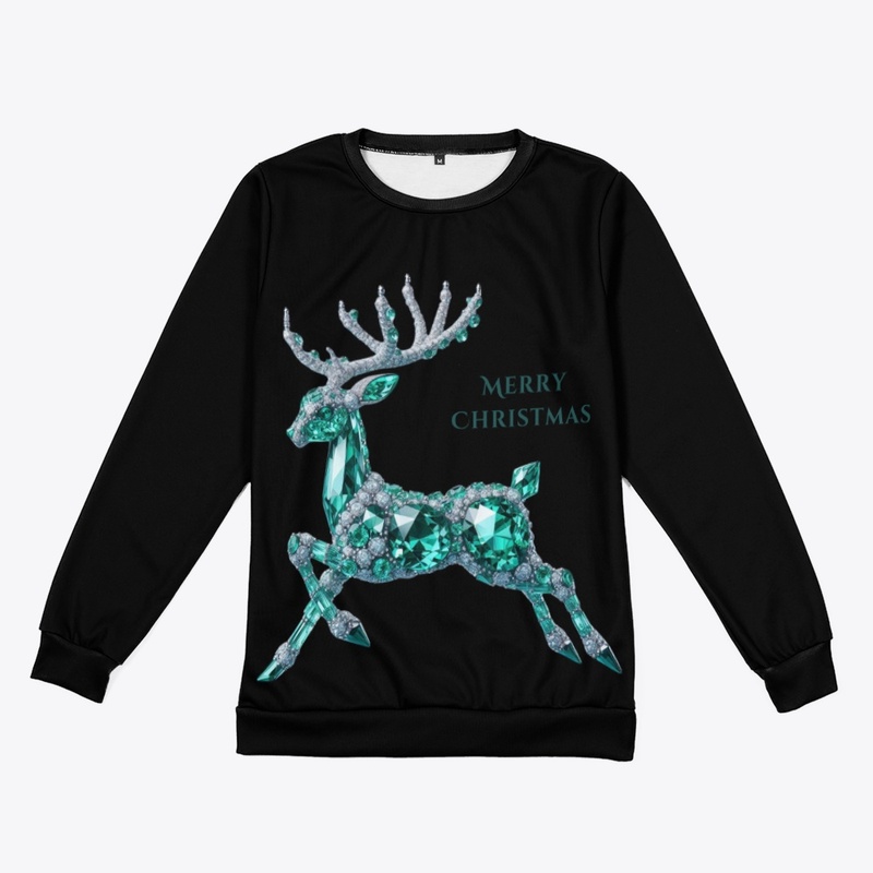 Christmas Diamond and Emerald Reindeer 