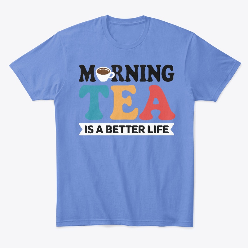 Graphics typography "Morning tea" design
