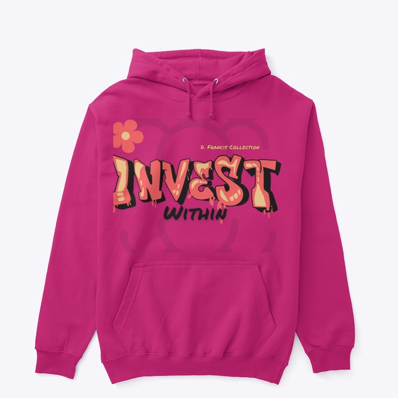 Invest Within Hoodie- spray paint 
