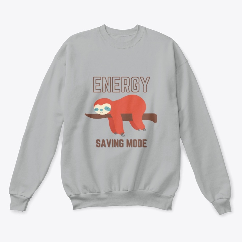 Energy saving mode animal sloth t-shirt
