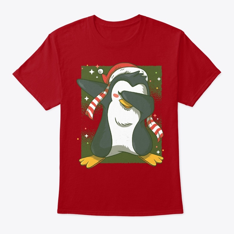 Christmas Dabbing Penguin