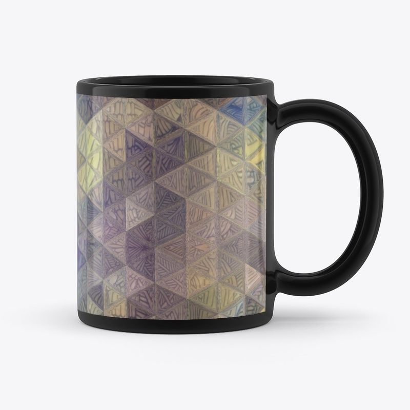 Geometric colorful mug