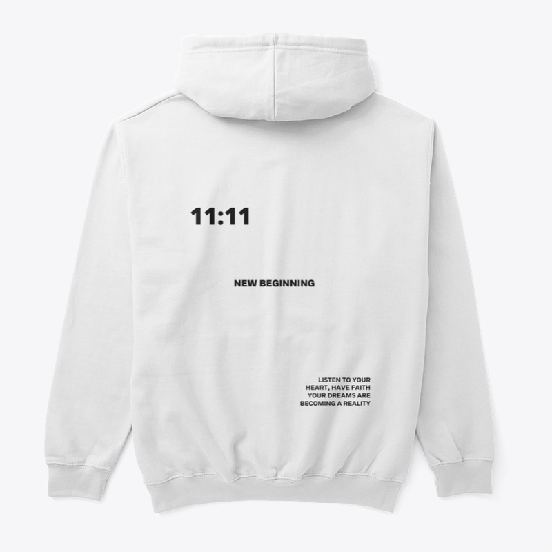 11:11 WHITE HOODIE