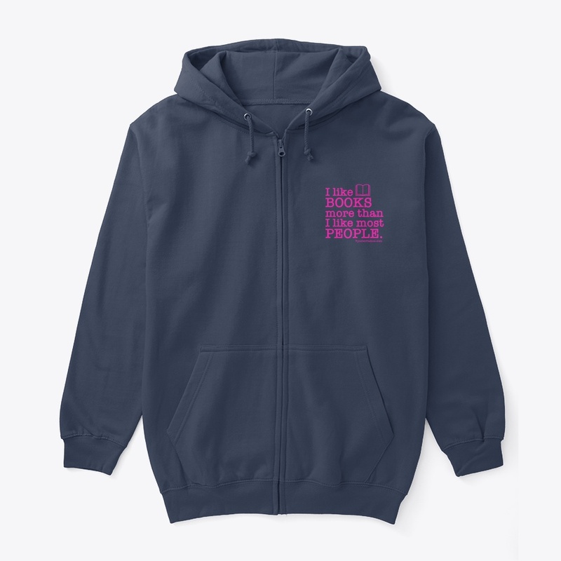 I like BOOKS more than PEOPLE (Pink)