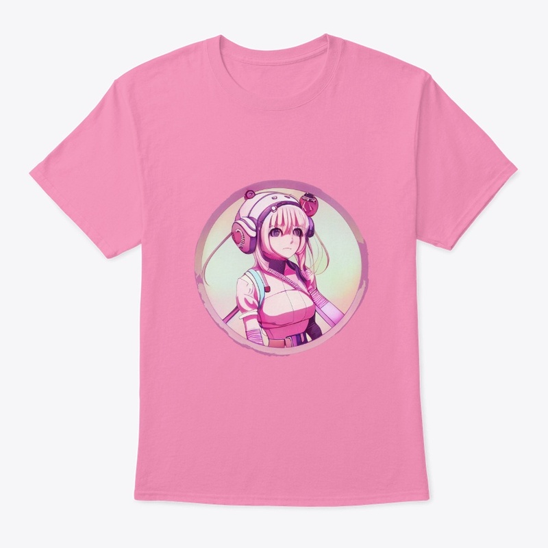 Cute little pink girl anime