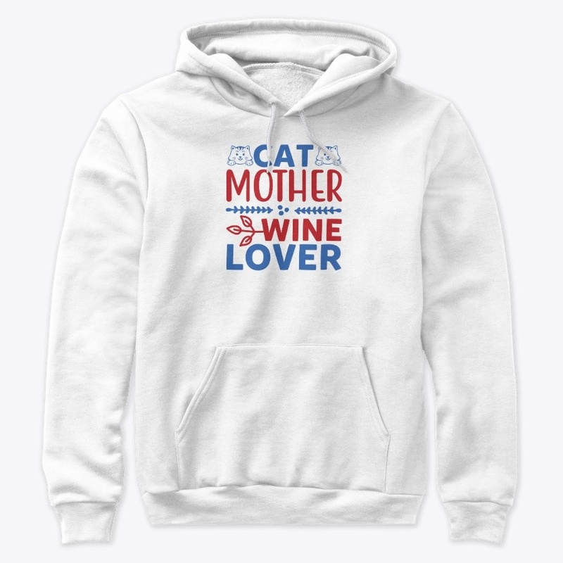 Cat Mother Wine Lover