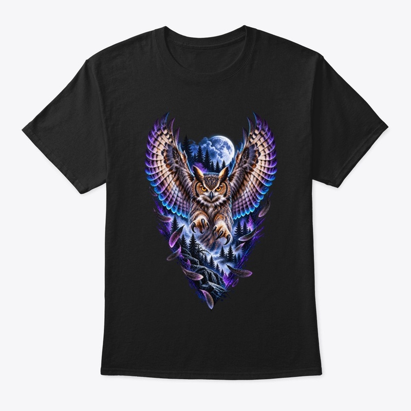 Moonlit Owl Graphic T-Shirt