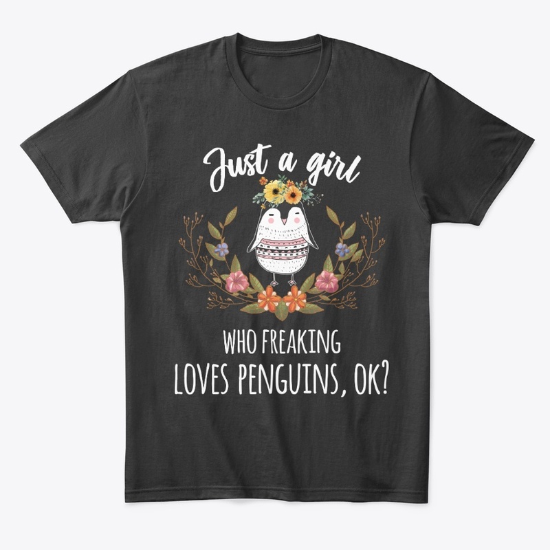 Girl Freaking Loves Penguins Boho Style