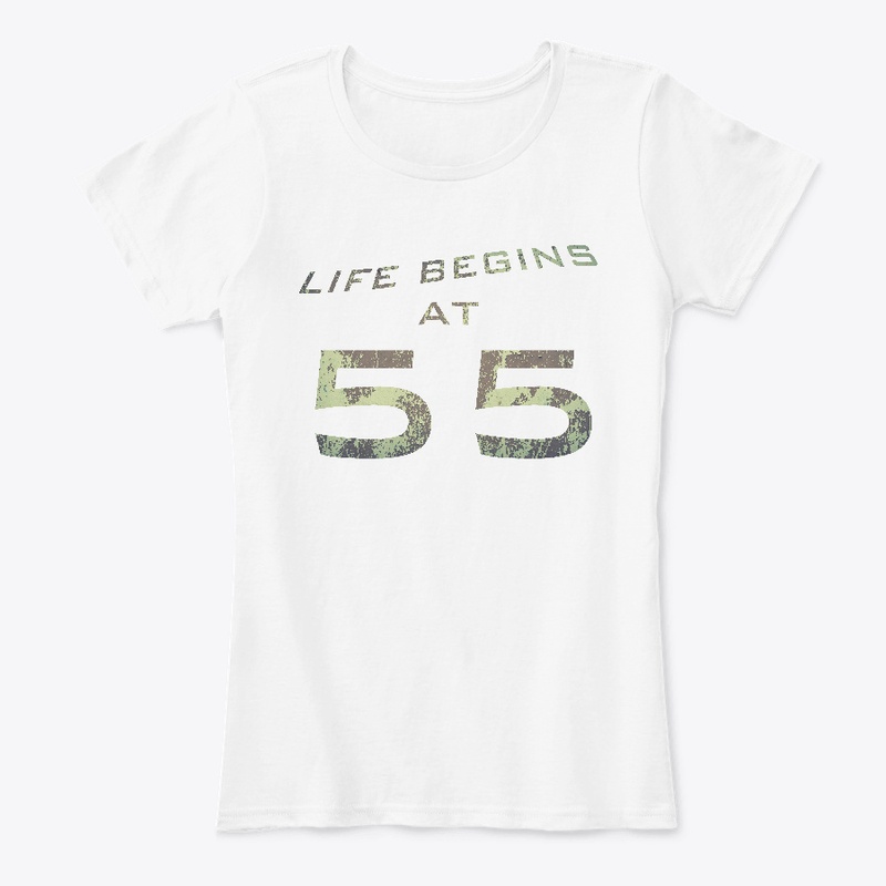 Life Begins at 55 Tshirt