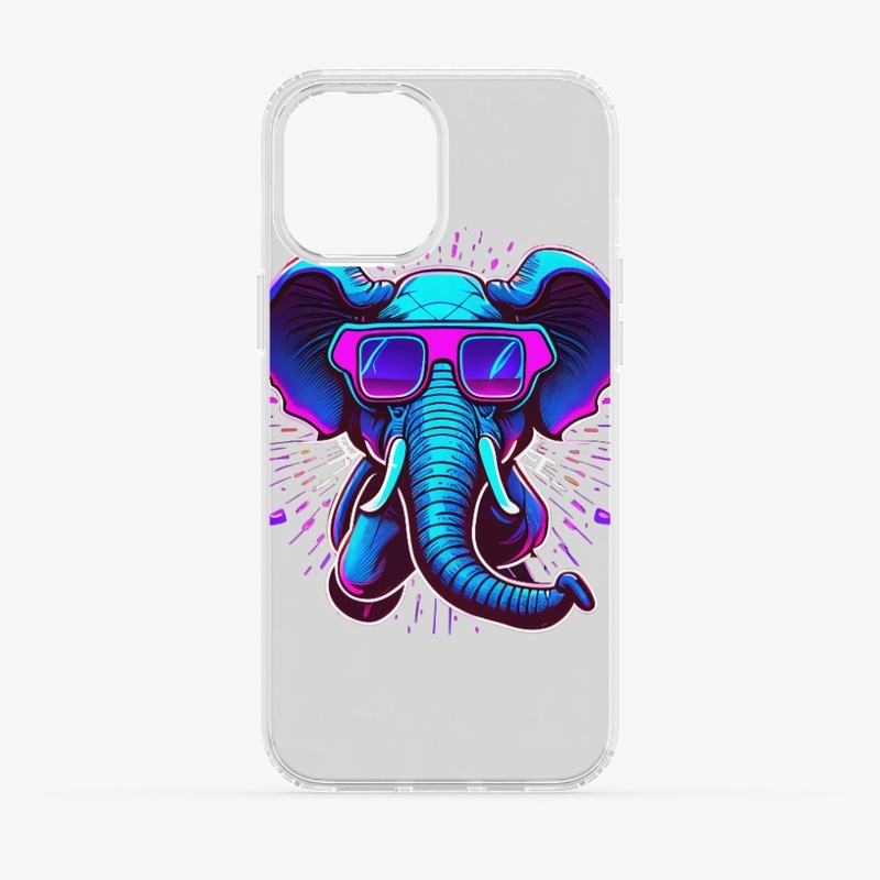 Retrowave Elephant