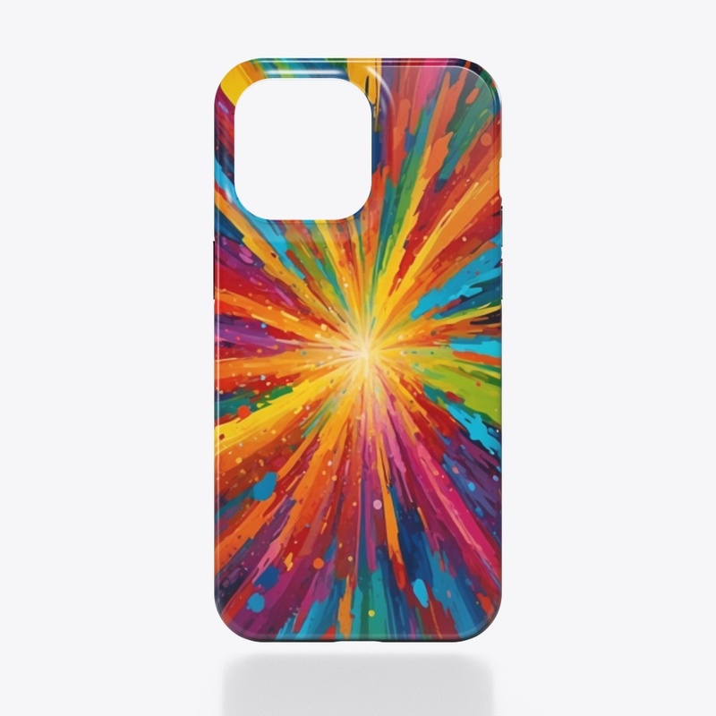 Multicolor Abstract Splash T-Shirt