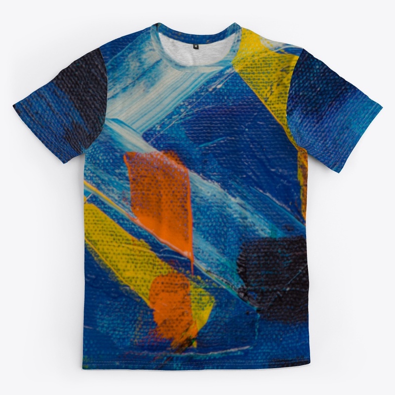 Abstract Paint Brush Textured Design