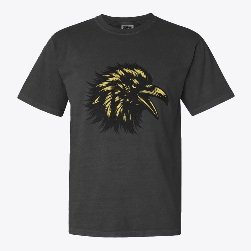Angry Crow Head Design