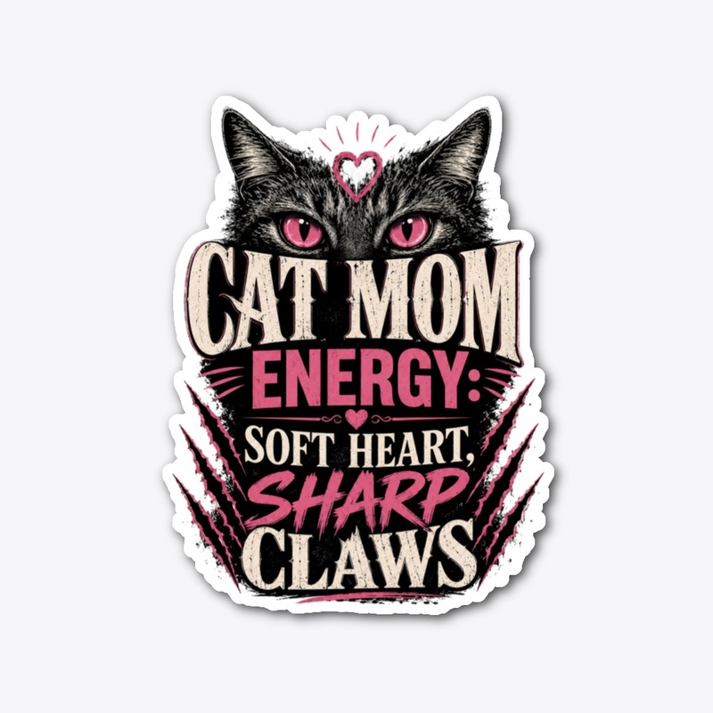 Cat Mom Energy Merch