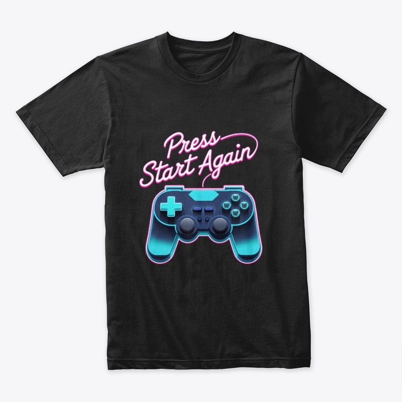 Press Start Again | Retro Gamer Tee