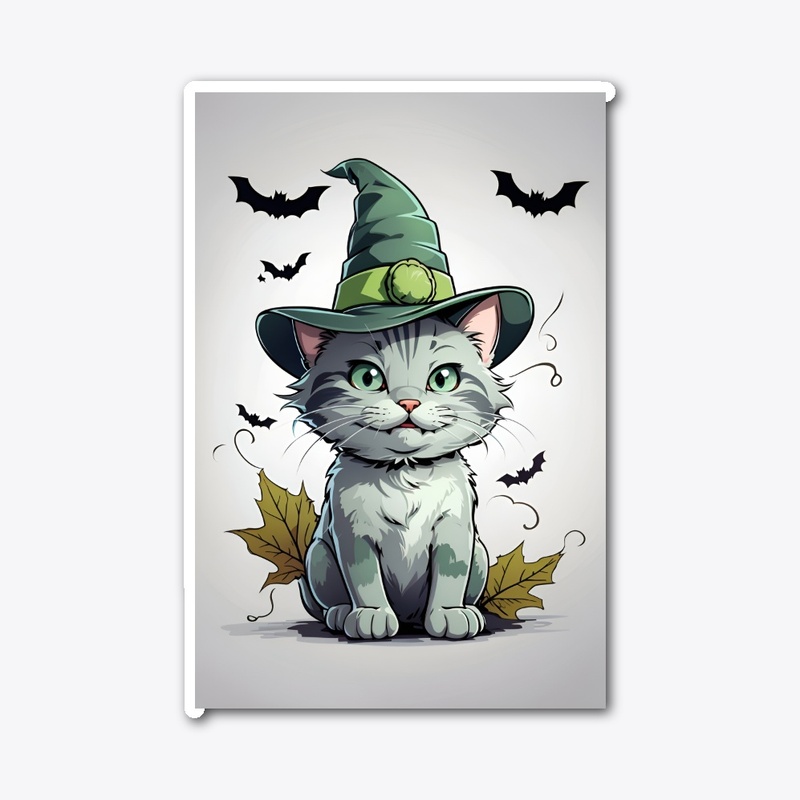 cat on halloween