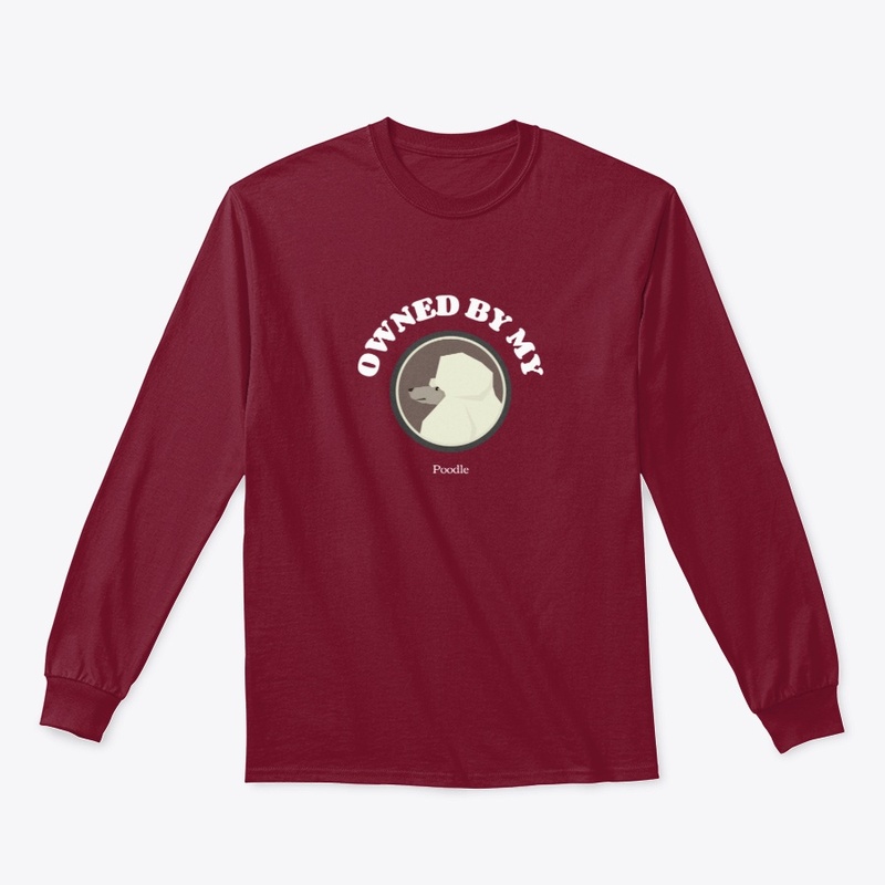 OWNED BY MY POODLE CUTE DOG DESIGN