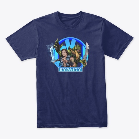 Dynasty And His Pal, Reptile Midnight Navy T-Shirt Front