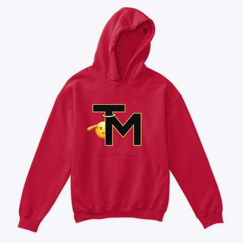 Tm Kids Hoodie Red T-Shirt Front