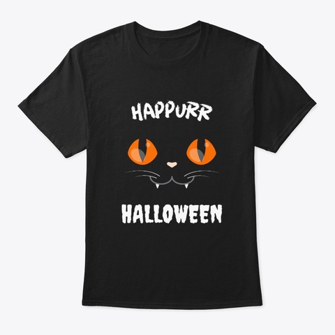 Happurr Halloween Black Camiseta Front