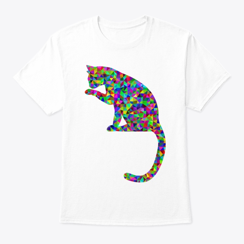 Camiseta GATO DE COLORES