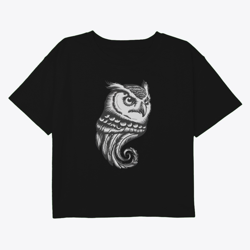 Intricate Vintage Owl Illustration