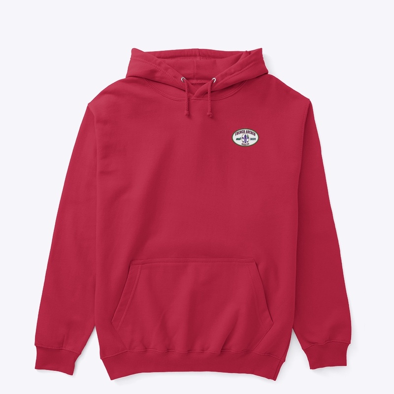 French Archer small logo hoodie