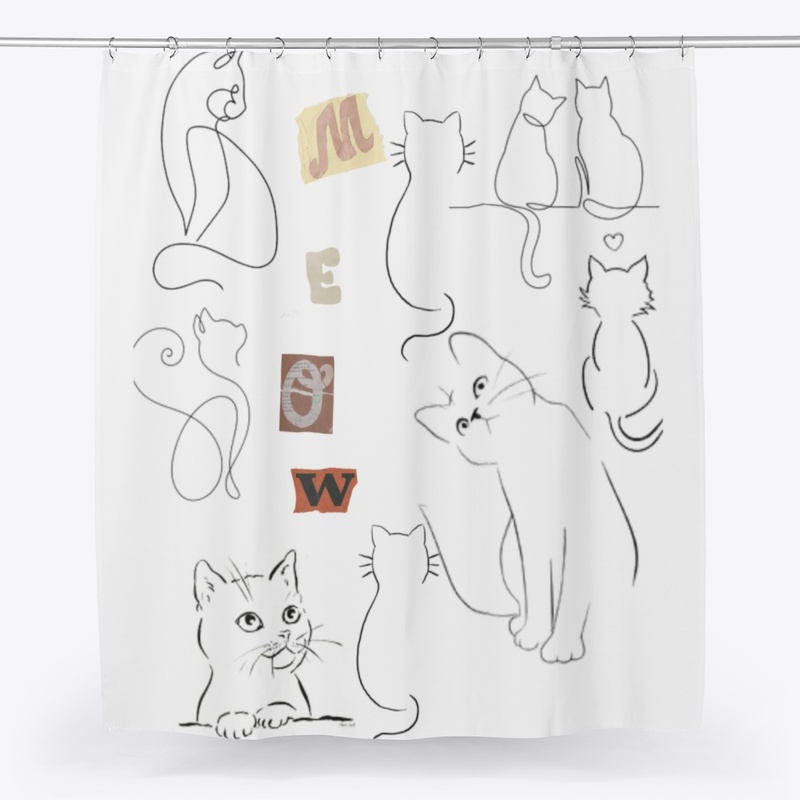 Meow Shirt, Cat Tee, Animal Lover Tee