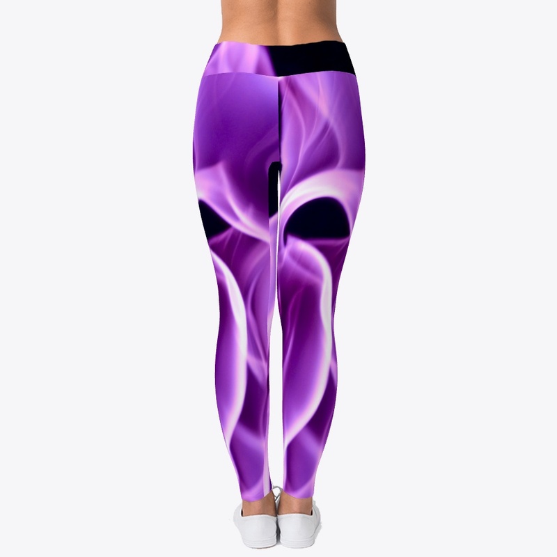 Purple Flame on Black Background
