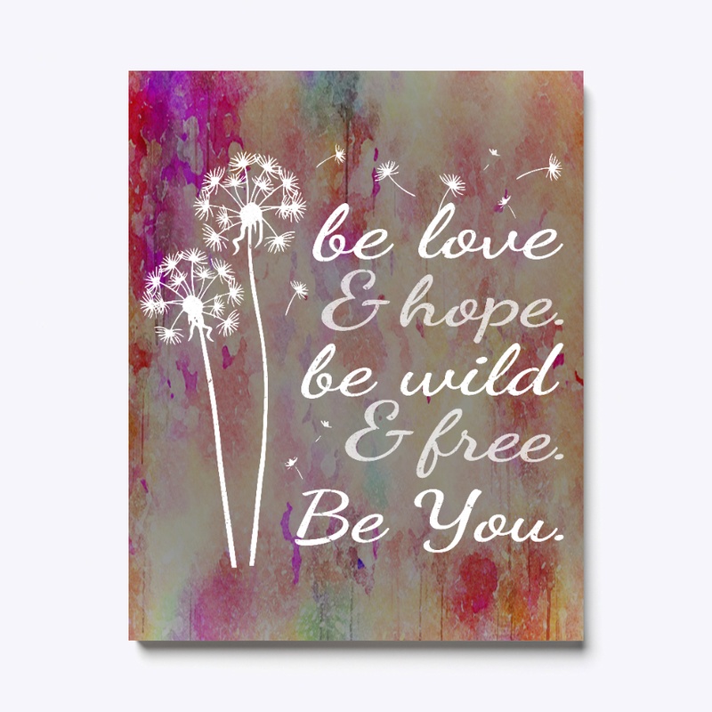 Be You Yoga Canvas Art