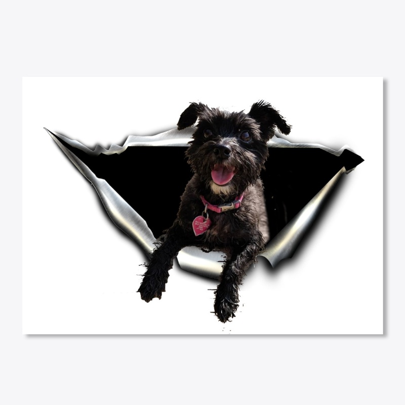 morkie 3D Car sticker