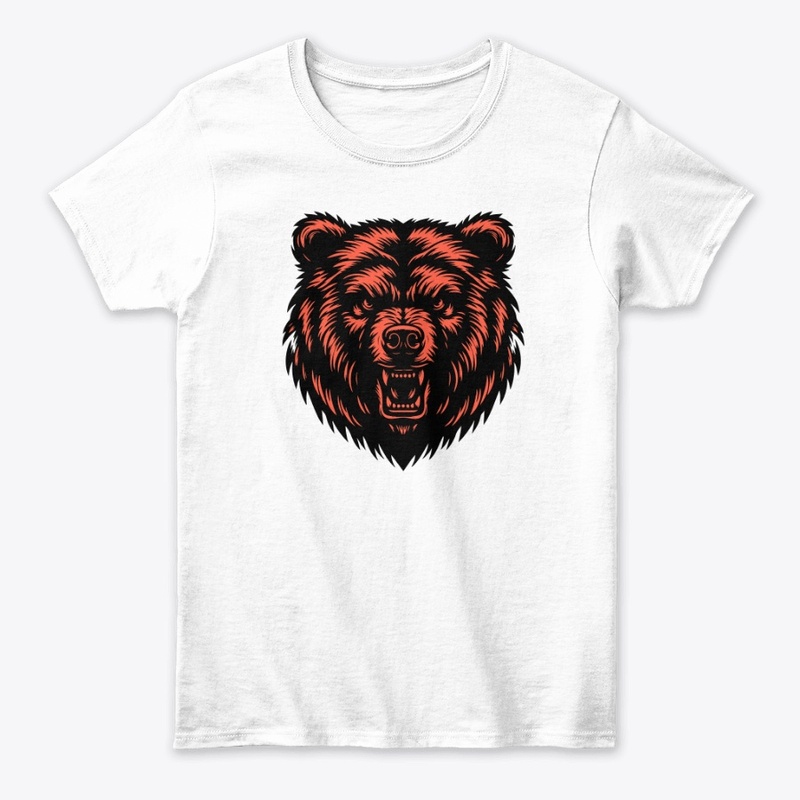 Fierce Bear Head Design