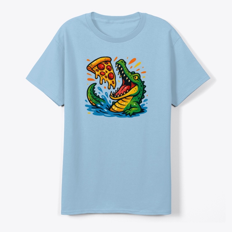 Alligator and pizza 