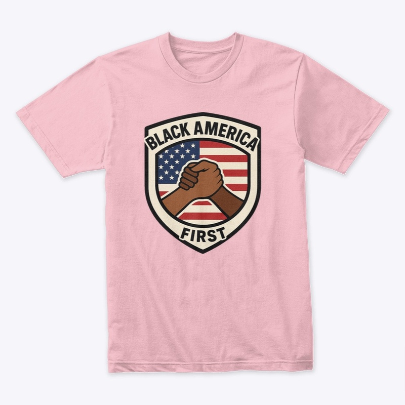 Black America Frist w/ Flag 
