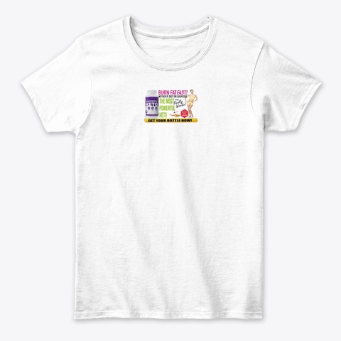 Max Force Keto ®| White T-Shirt Front
