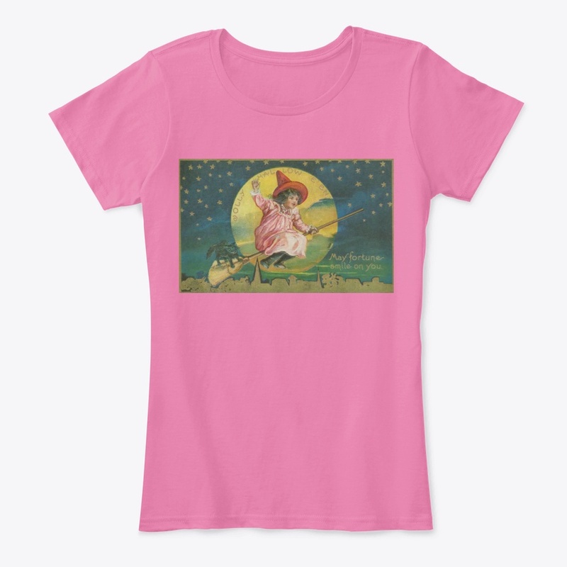 Victorian Witch Halloween Postcard