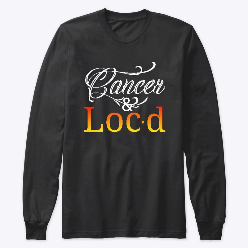 Cancer &amp; loc'd zodiac tee shirt