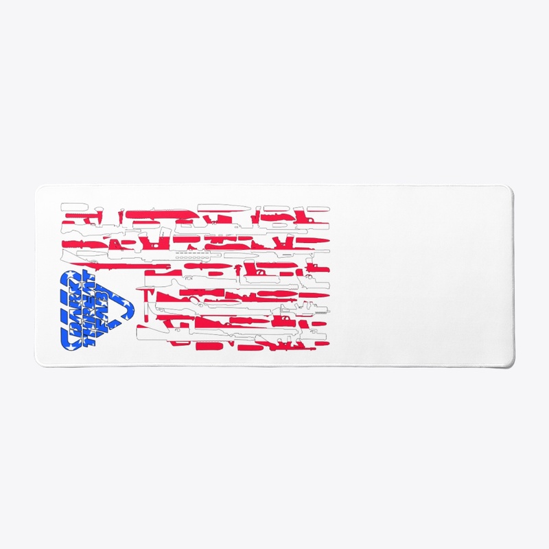 Gun Flag Desk Mat