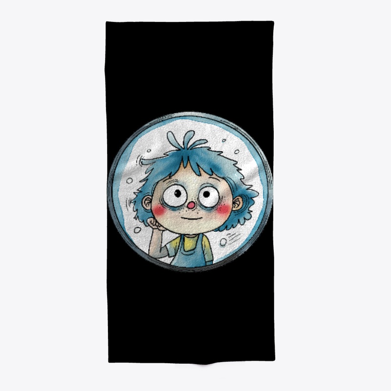 Smiling child inside a circle
