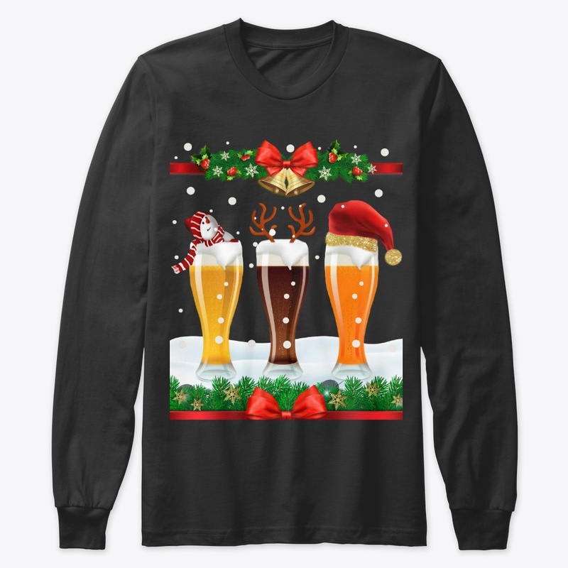 Beerry Christmas T-shirt For Beer Lovers
