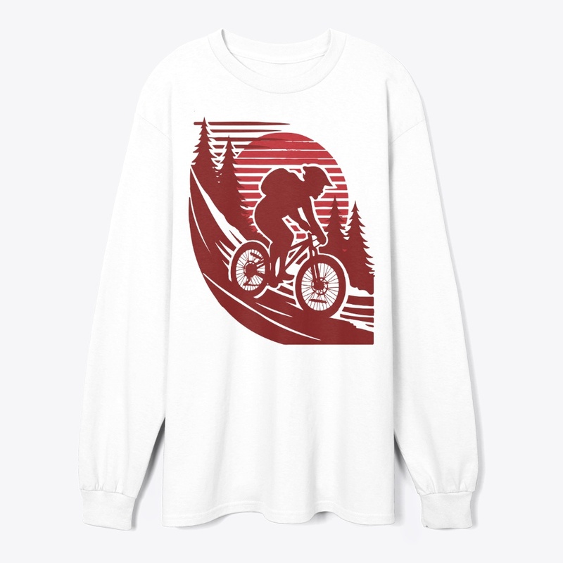 A Person Riding a Bike Bicycle T-Shirt