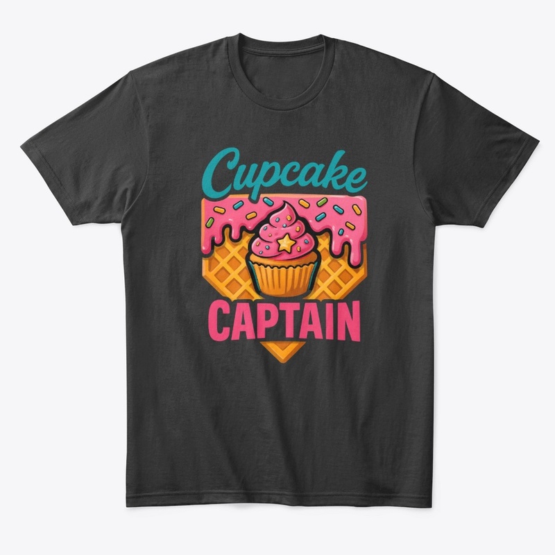 Colorful Cupcake Captain Waffle Art