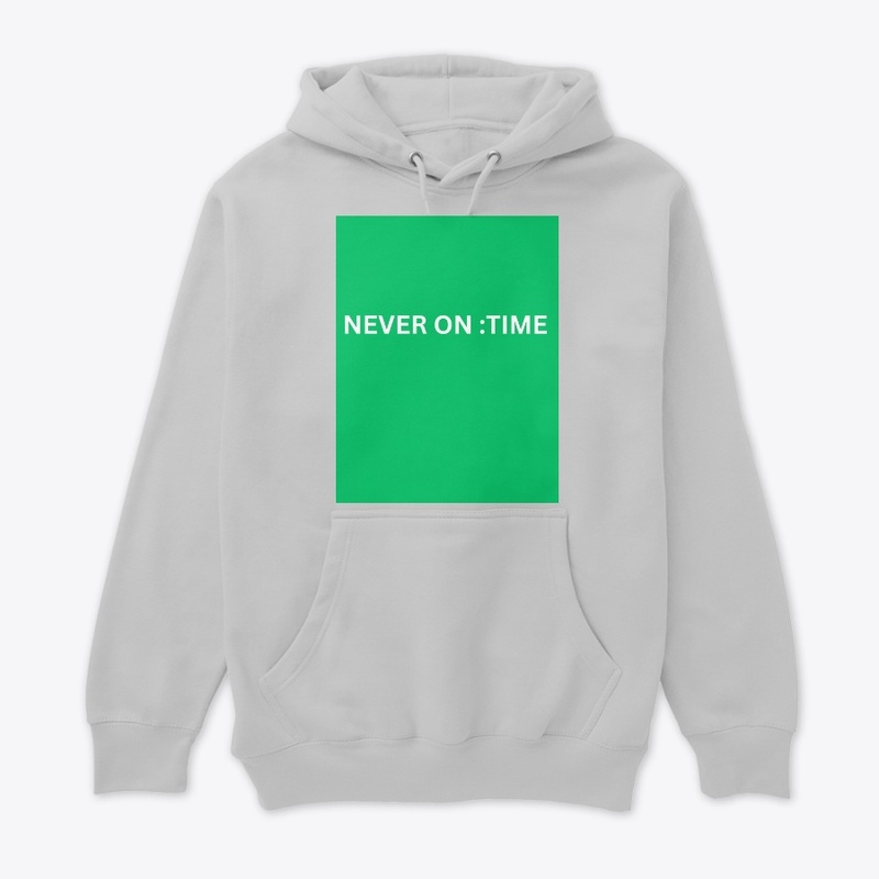 sticker of never on time {customizable}