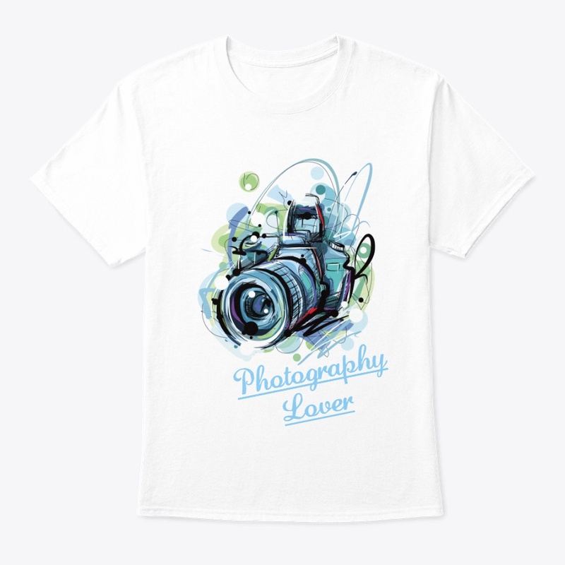 Photography Lover Camera Logo T-Shirt 