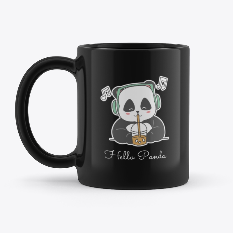 "Hello Panda Bubble Tea Mug"