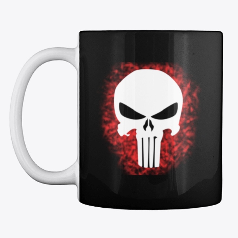 fiery skull
