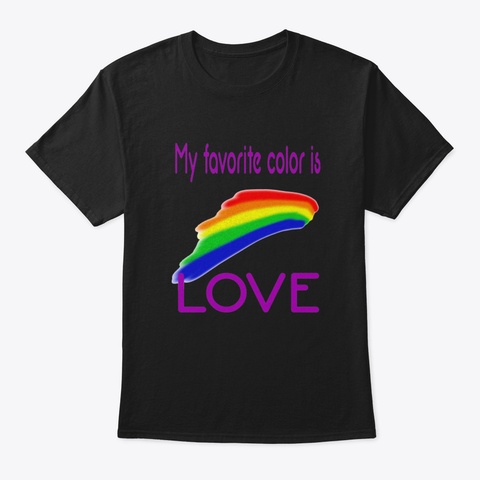 My Favorite Color Black T-Shirt Front