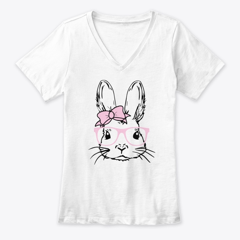  Hipster Bunny Rabbit Pink Glasses