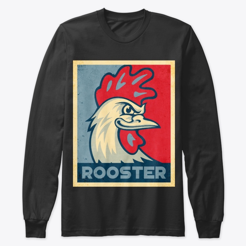 Cool Rooster Propaganda Poster Style